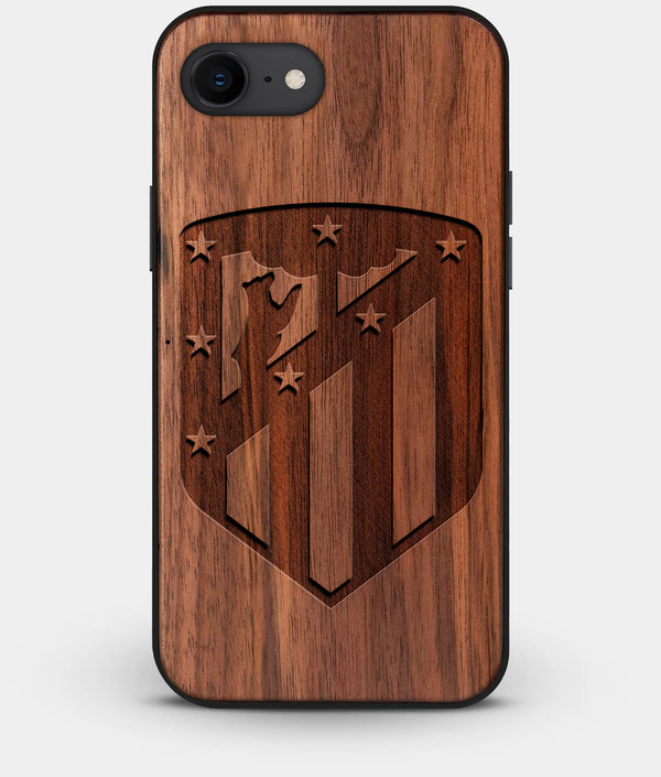 Best Custom Engraved Walnut Wood Atletico Madrid iPhone 7 Case - Engraved In Nature