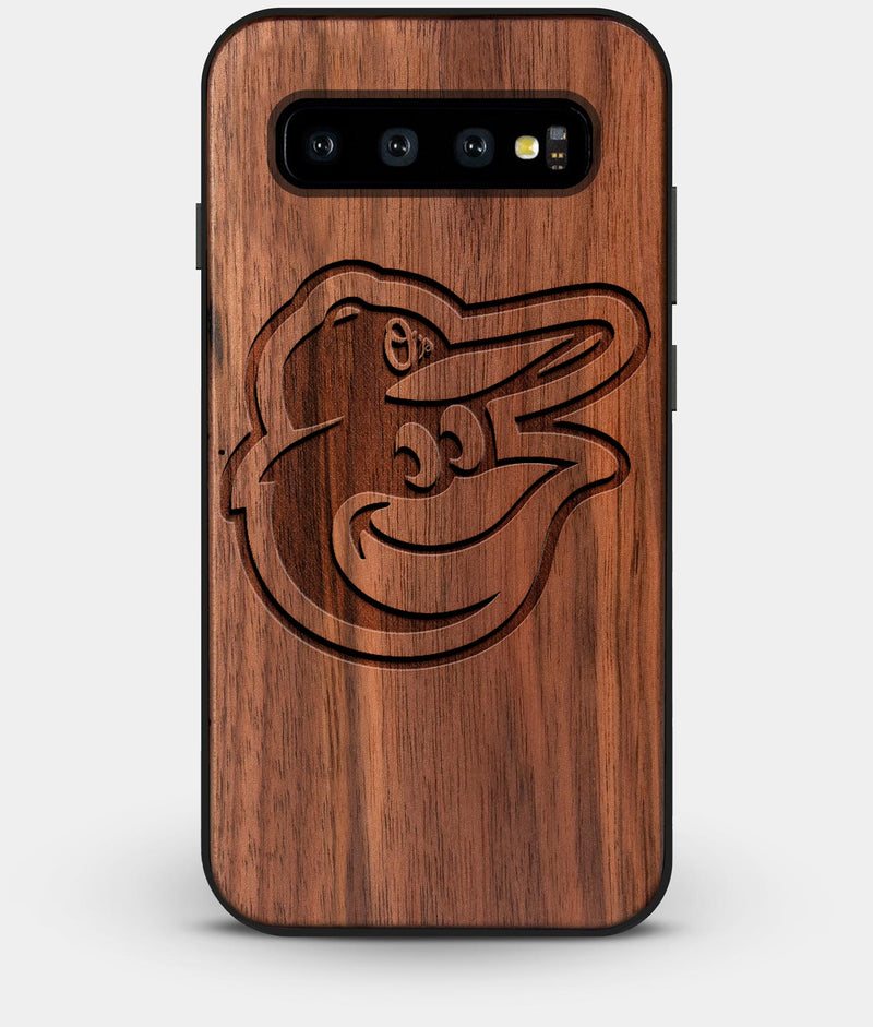 Best Custom Engraved Walnut Wood Baltimore Orioles Galaxy S10 Case - Engraved In Nature