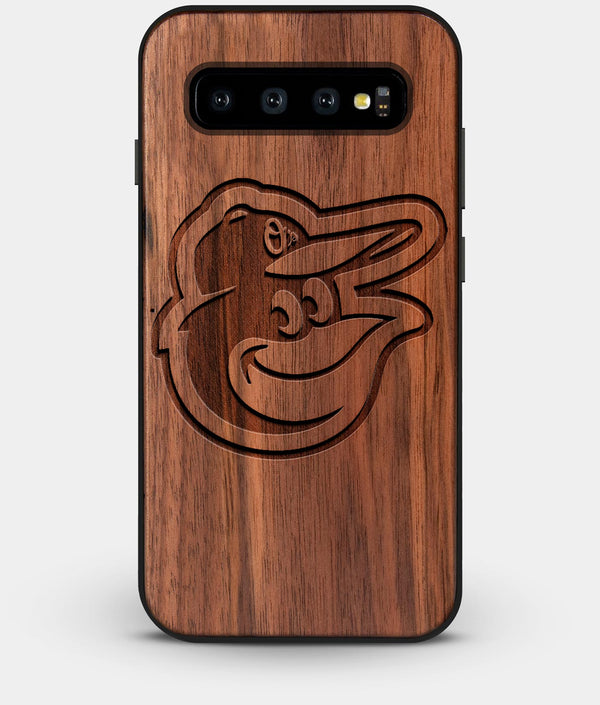 Best Custom Engraved Walnut Wood Baltimore Orioles Galaxy S10 Plus Case - Engraved In Nature