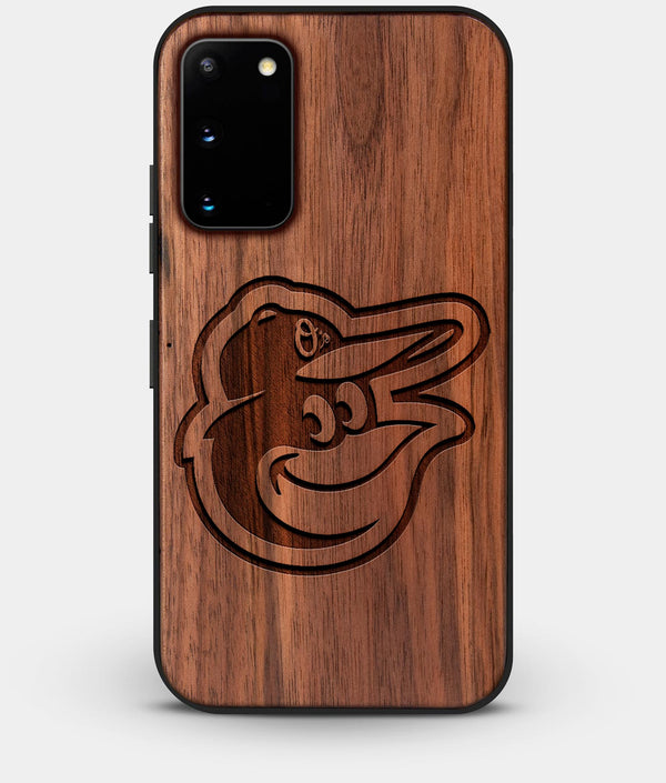 Best Walnut Wood Baltimore Orioles Galaxy S20 FE Case - Custom Engraved Cover - Engraved In Nature