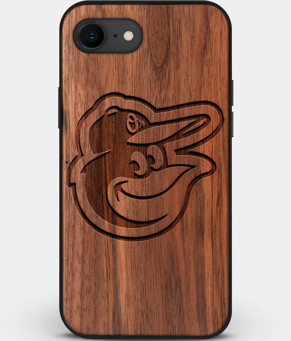 Best Custom Engraved Walnut Wood Baltimore Orioles iPhone SE Case - Engraved In Nature