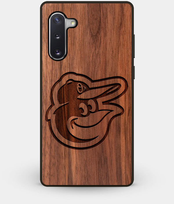 Best Custom Engraved Walnut Wood Baltimore Orioles Note 10 Case - Engraved In Nature