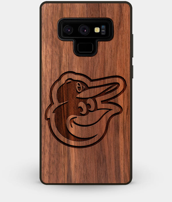 Best Custom Engraved Walnut Wood Baltimore Orioles Note 9 Case - Engraved In Nature