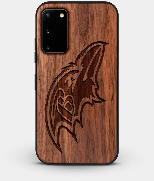 Best Walnut Wood Baltimore Ravens Galaxy S20 FE Case - Custom Engraved Cover - Engraved In Nature