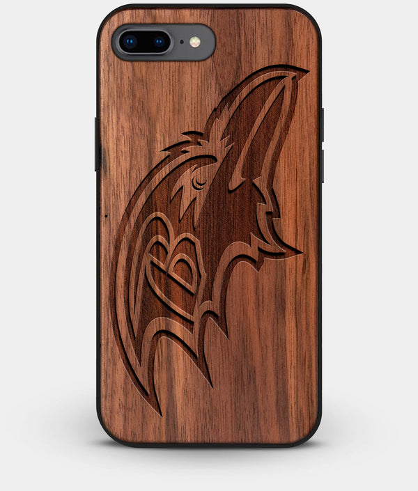 Best Custom Engraved Walnut Wood Baltimore Ravens iPhone 7 Plus Case - Engraved In Nature