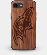 Best Custom Engraved Walnut Wood Baltimore Ravens iPhone 8 Case - Engraved In Nature