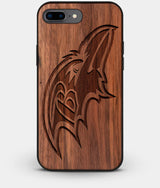 Best Custom Engraved Walnut Wood Baltimore Ravens iPhone 8 Plus Case - Engraved In Nature