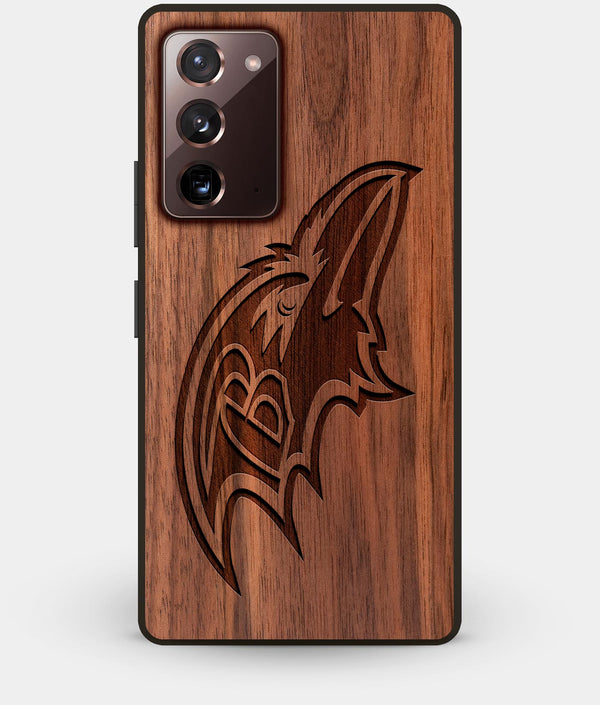 Best Custom Engraved Walnut Wood Baltimore Ravens Note 20 Case - Engraved In Nature