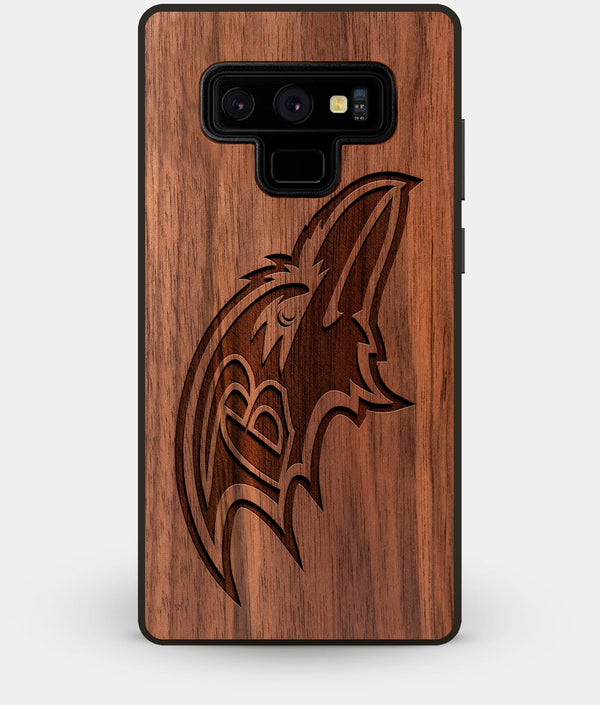 Best Custom Engraved Walnut Wood Baltimore Ravens Note 9 Case - Engraved In Nature