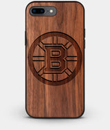 Best Custom Engraved Walnut Wood Boston Bruins iPhone 7 Plus Case - Engraved In Nature