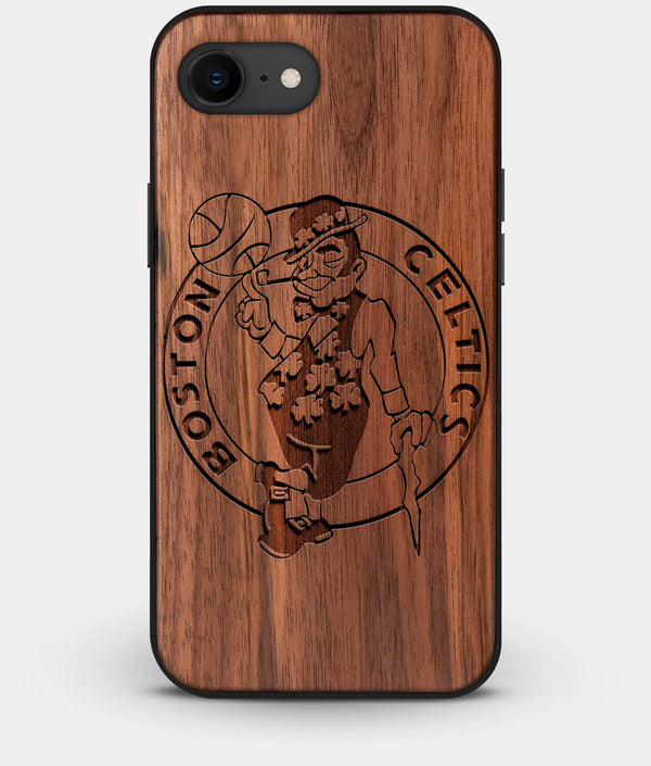 Best Custom Engraved Walnut Wood Boston Celtics iPhone 7 Case - Engraved In Nature