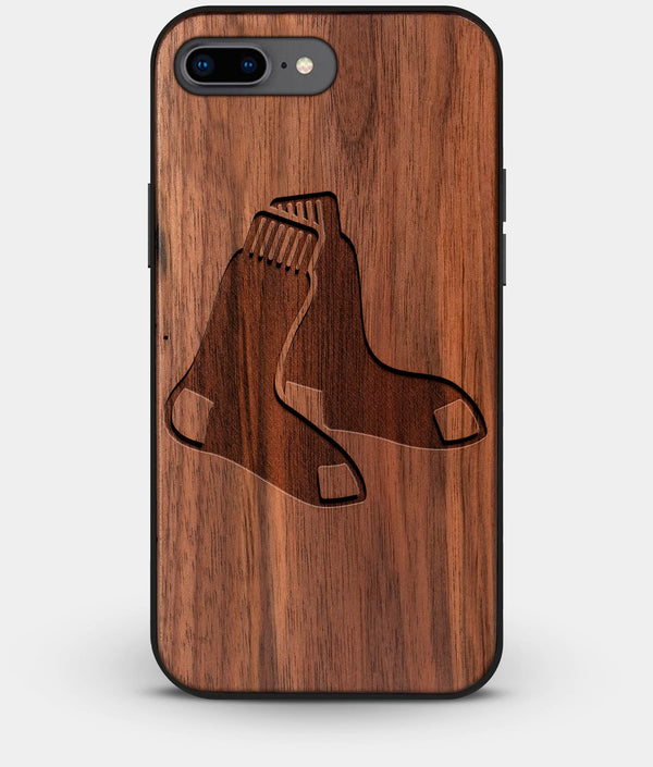 Best Custom Engraved Walnut Wood Boston Red Sox iPhone 8 Plus Case - Engraved In Nature