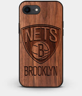 Best Custom Engraved Walnut Wood Brooklyn Nets iPhone 7 Case - Engraved In Nature
