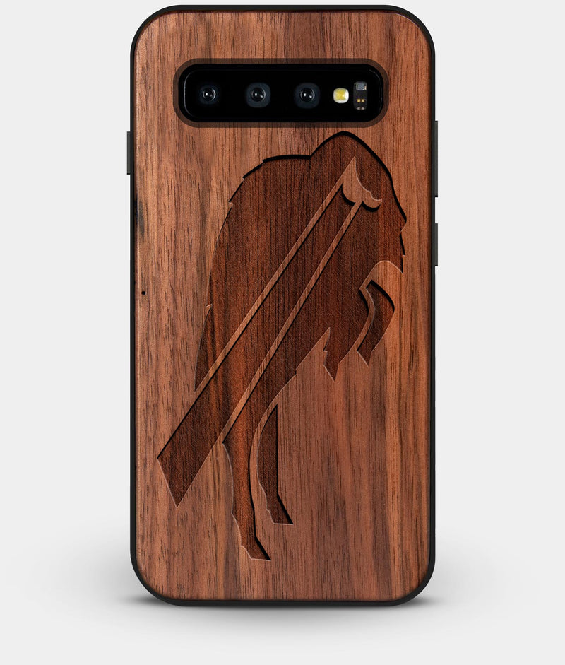 Best Custom Engraved Walnut Wood Buffalo Bills Galaxy S10 Case - Engraved In Nature