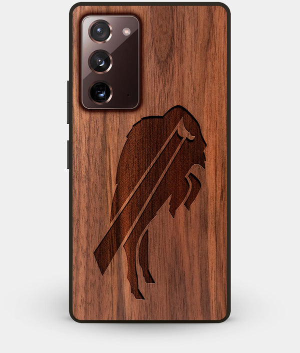 Best Custom Engraved Walnut Wood Buffalo Bills Note 20 Case - Engraved In Nature