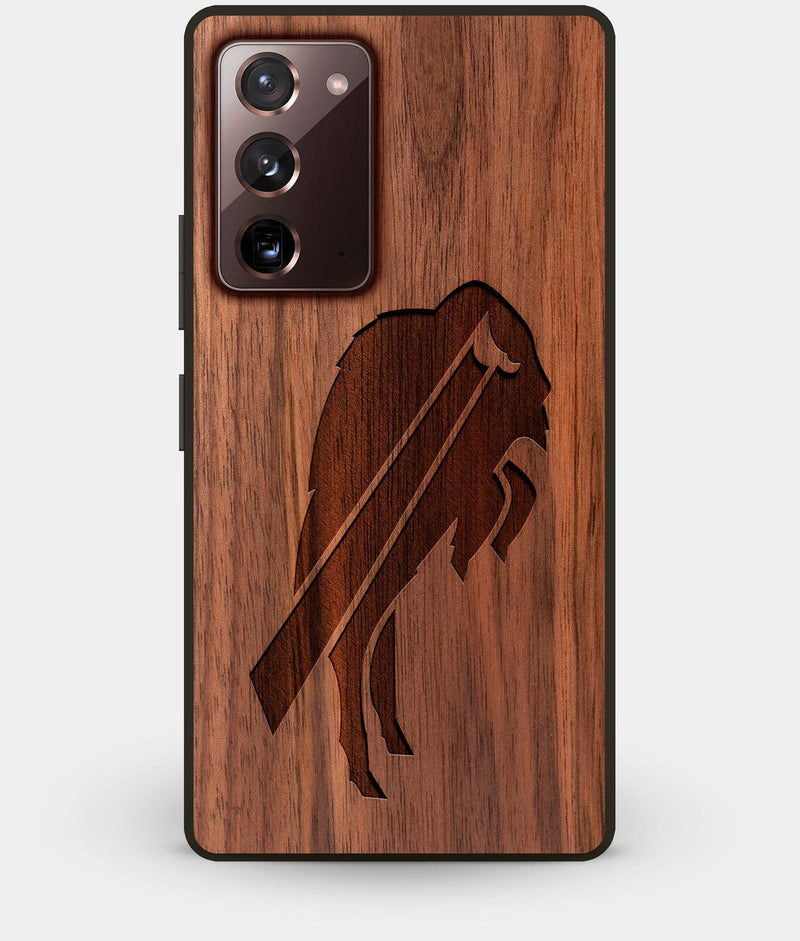Best Custom Engraved Walnut Wood Buffalo Bills Note 20 Case - Engraved In Nature