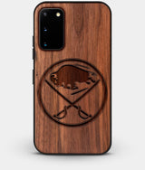 Best Walnut Wood Buffalo Sabres Galaxy S20 FE Case - Custom Engraved Cover - Engraved In Nature