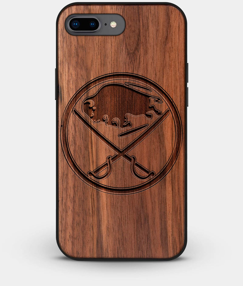 Best Custom Engraved Walnut Wood Buffalo Sabres iPhone 8 Plus Case - Engraved In Nature