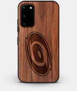 Best Custom Engraved Walnut Wood Carolina Hurricanes Galaxy S20 Case - Engraved In Nature