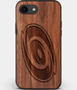 Best Custom Engraved Walnut Wood Carolina Hurricanes iPhone SE Case - Engraved In Nature