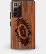 Best Custom Engraved Walnut Wood Carolina Hurricanes Note 20 Ultra Case - Engraved In Nature