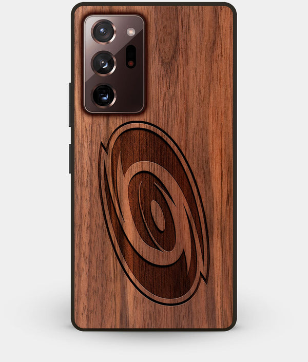Best Custom Engraved Walnut Wood Carolina Hurricanes Note 20 Ultra Case - Engraved In Nature