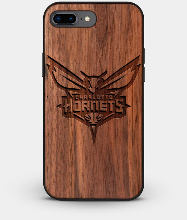 Best Custom Engraved Walnut Wood Charlotte Hornets iPhone 7 Plus Case - Engraved In Nature