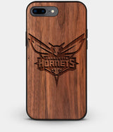 Best Custom Engraved Walnut Wood Charlotte Hornets iPhone 8 Plus Case - Engraved In Nature