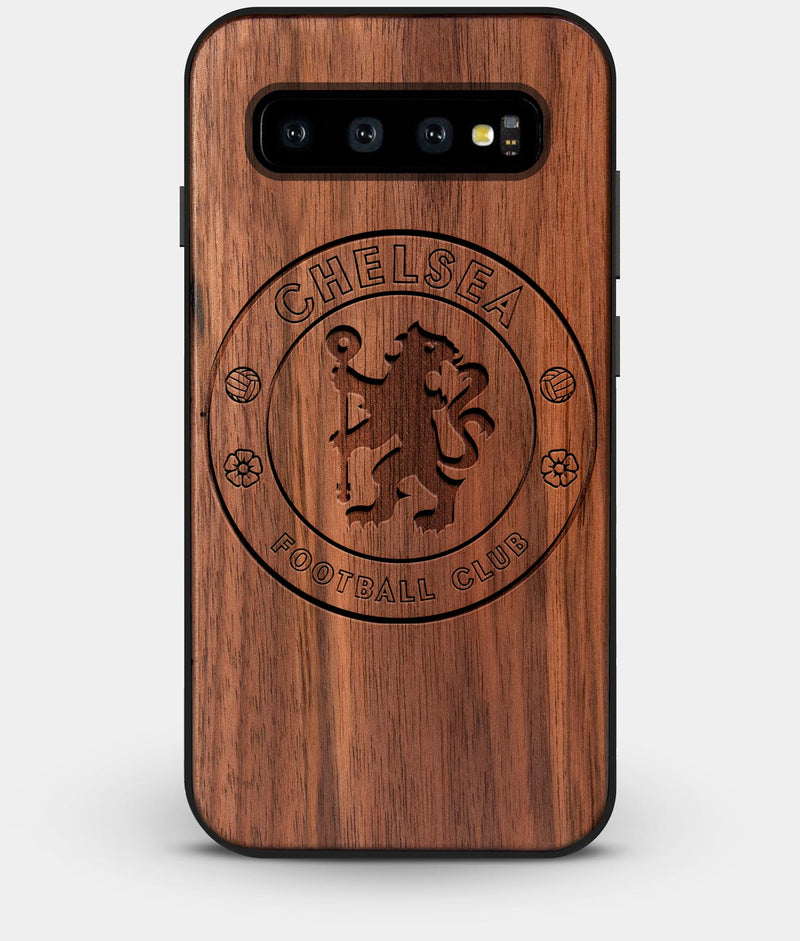 Best Custom Engraved Walnut Wood Chelsea F.C. Galaxy S10 Case - Engraved In Nature