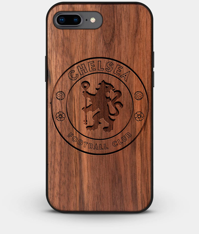 Best Custom Engraved Walnut Wood Chelsea F.C. iPhone 8 Plus Case - Engraved In Nature