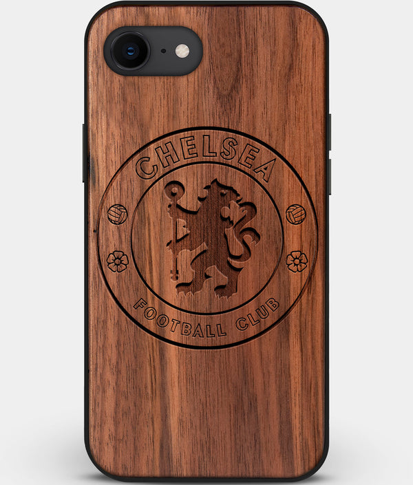 Best Custom Engraved Walnut Wood Chelsea F.C. iPhone SE Case - Engraved In Nature