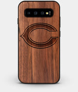 Best Custom Engraved Walnut Wood Chicago Bears Galaxy S10 Plus Case - Engraved In Nature