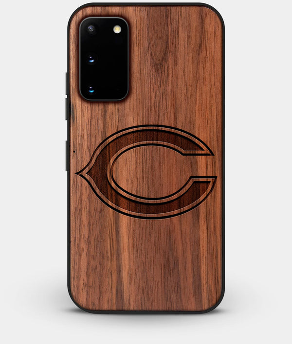 Best Custom Engraved Walnut Wood Chicago Bears Galaxy S20 Case - Engraved In Nature