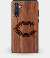 Best Custom Engraved Walnut Wood Chicago Bears Note 10 Case - Engraved In Nature