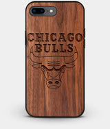 Best Custom Engraved Walnut Wood Chicago Bulls iPhone 8 Plus Case - Engraved In Nature
