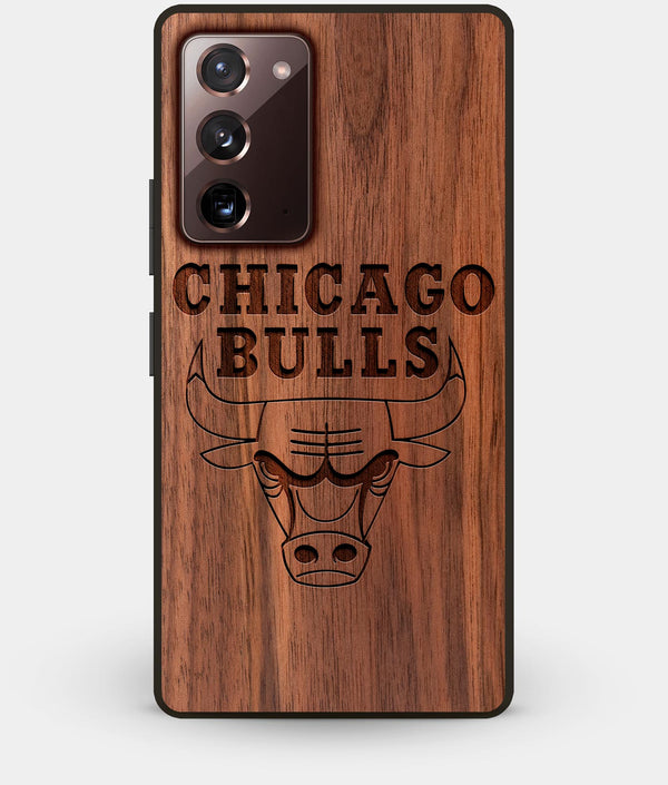 Best Custom Engraved Walnut Wood Chicago Bulls Note 20 Case - Engraved In Nature