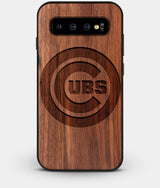 Best Custom Engraved Walnut Wood Chicago Cubs Galaxy S10 Case - Engraved In Nature