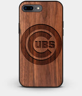 Best Custom Engraved Walnut Wood Chicago Cubs iPhone 8 Plus Case - Engraved In Nature