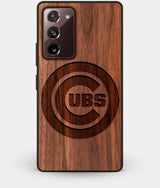 Best Custom Engraved Walnut Wood Chicago Cubs Note 20 Case - Engraved In Nature