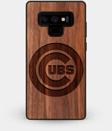 Best Custom Engraved Walnut Wood Chicago Cubs Note 9 Case - Engraved In Nature