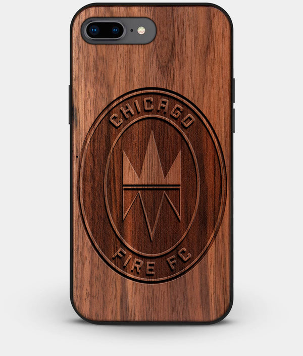 Best Custom Engraved Walnut Wood Chicago Fire SC iPhone 7 Plus Case - Engraved In Nature