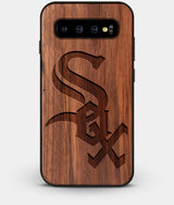 Best Custom Engraved Walnut Wood Chicago White Sox Galaxy S10 Plus Case - Engraved In Nature