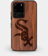 Best Custom Engraved Walnut Wood Chicago White Sox Galaxy S20 Ultra Case - Engraved In Nature