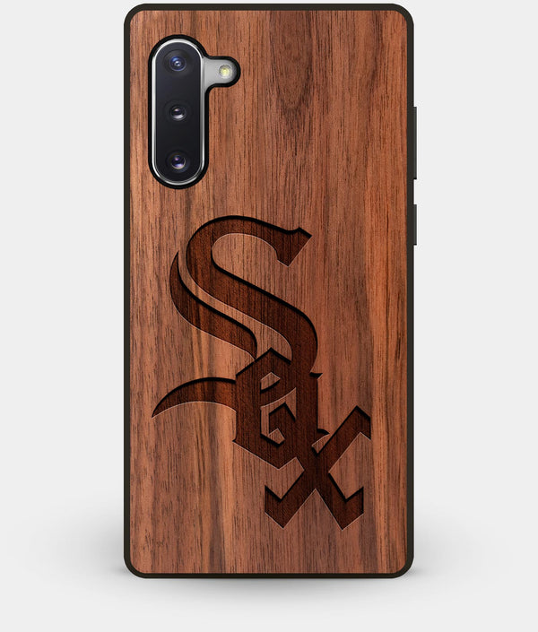 Best Custom Engraved Walnut Wood Chicago White Sox Note 10 Case - Engraved In Nature