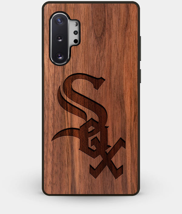 Best Custom Engraved Walnut Wood Chicago White Sox Note 10 Plus Case - Engraved In Nature