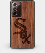 Best Custom Engraved Walnut Wood Chicago White Sox Note 20 Case - Engraved In Nature