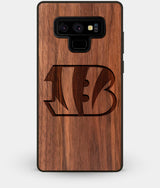 Best Custom Engraved Walnut Wood Cincinnati Bengals Note 9 Case - Engraved In Nature