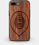 Best Custom Engraved Walnut Wood Cincinnati Reds iPhone 8 Plus Case - Engraved In Nature