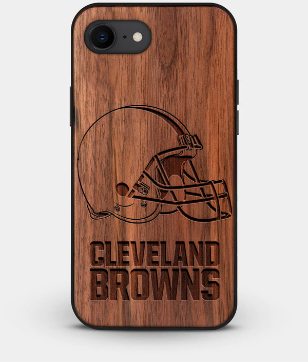 Best Custom Engraved Walnut Wood Cleveland Browns iPhone 8 Case - Engraved In Nature
