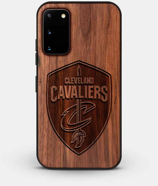 Best Custom Engraved Walnut Wood Cleveland Cavaliers Galaxy S20 Case - Engraved In Nature